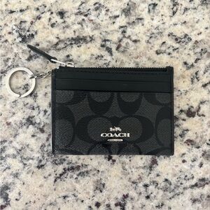 Coach Signature Black Card Case